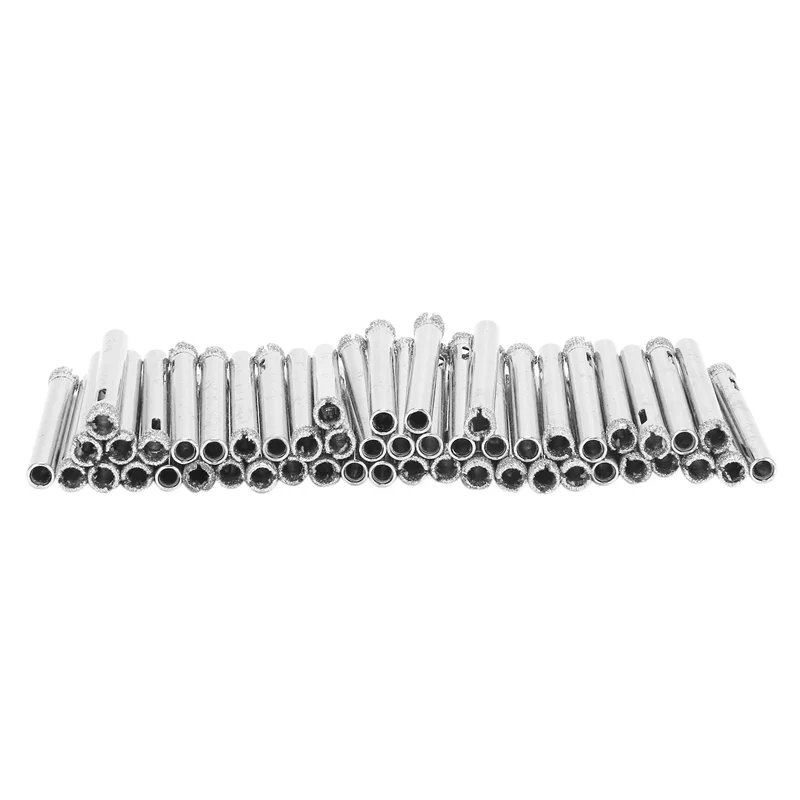 AC88-250Pcs Diamond Coated Drill Bit Set 6Mm Diamond Tipped Hole Saw For Tile, Glass, Ceramics, Porcelain, Marble