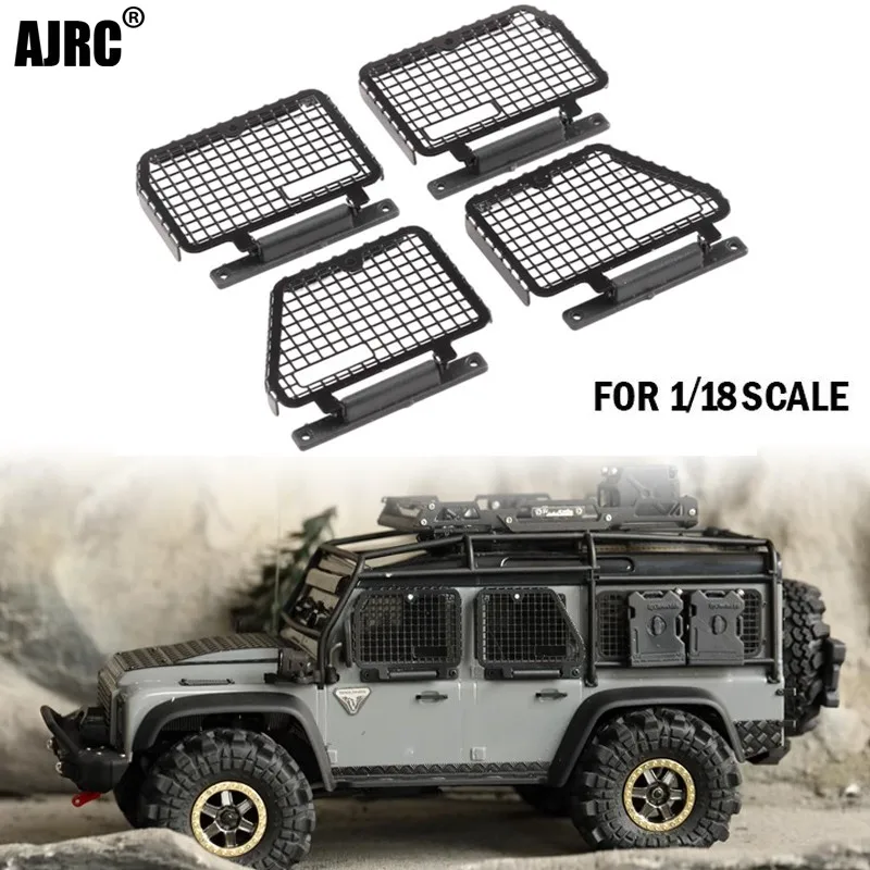 Metal Flip Up And Down Windows/protective Windows For 1/18 Rc Crawler Car Traxxas Trx-4m Defender