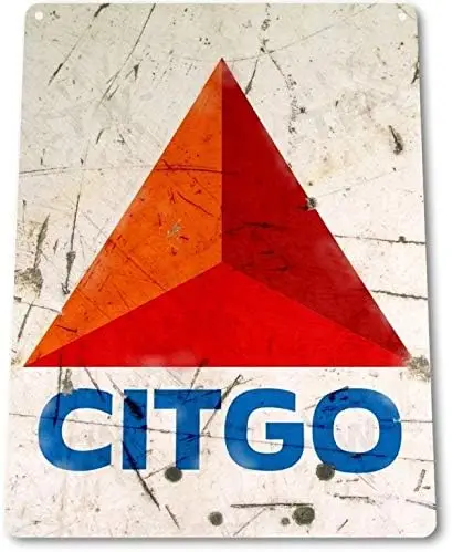 Citgo Gasoline Garage Auto Shop Gas Oil Retro Ad Logo Wall Decor Metal Tin Sign 8x12 Inches