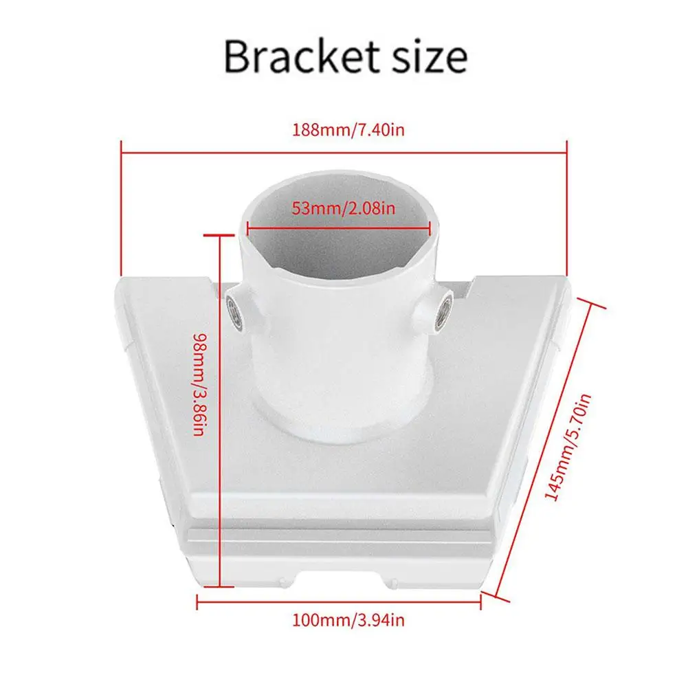 Adaptor plastik untuk Starlink Gen3 pipa adaptor tabung bulat braket Router antena satelit dudukan dinding generasi ke-3