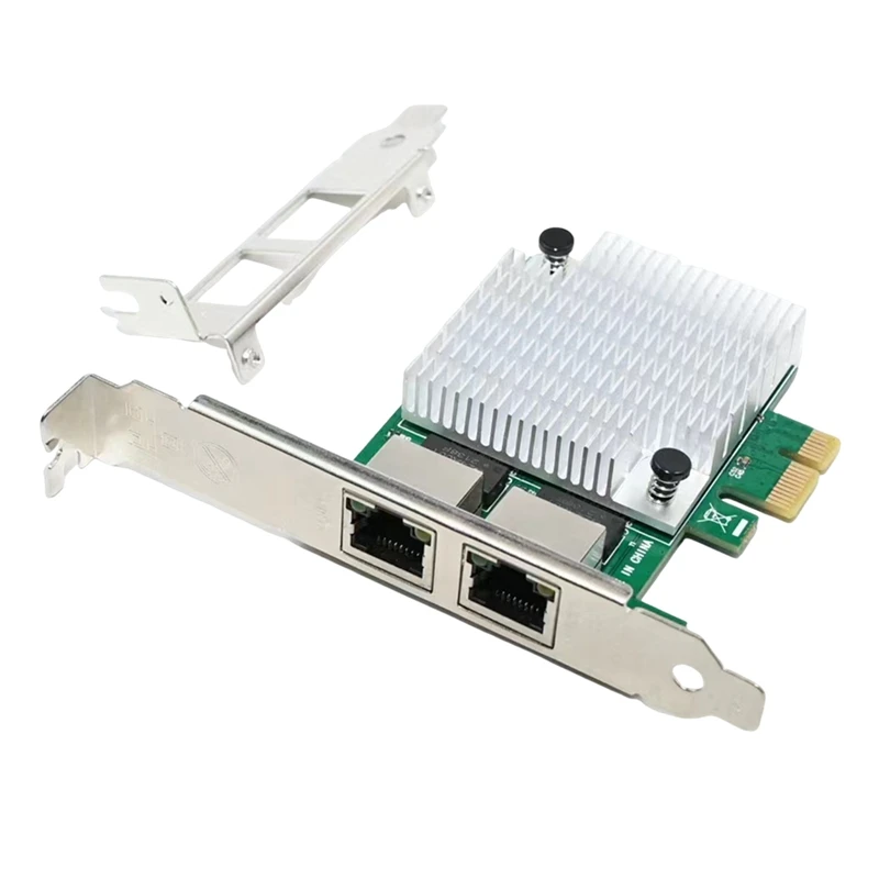 

2 RJ45 Port Pcie X1 Dual Gigabit Realtek 8111F+ ASM1082E Chipset Filter PCI-E Computer Lan Network Card 1000M