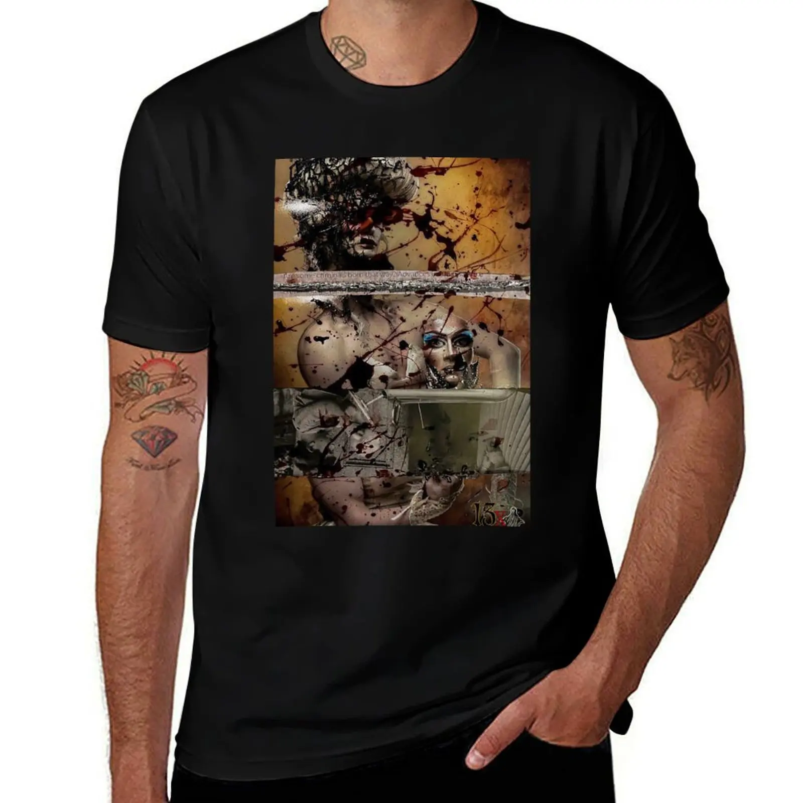 Phantom of the Opera T-Shirt Basic Simple Casual Short Sleeve Tee T-Shirt