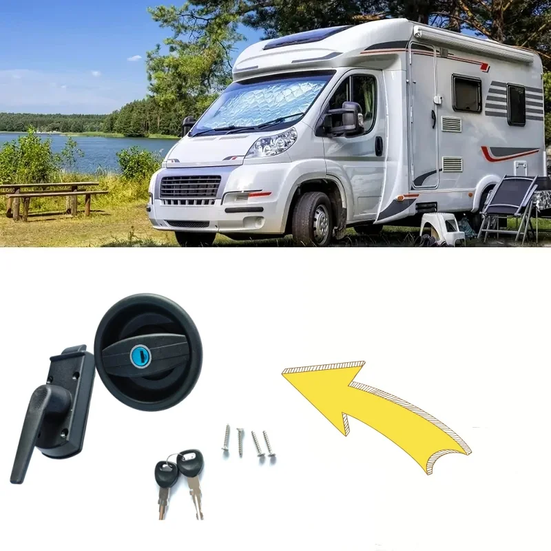 

1Set For Vecam Zadi Replacement Caravan Motorhome Complete Door Lock C/W Barrel Right Hand RV Parts Accessories
