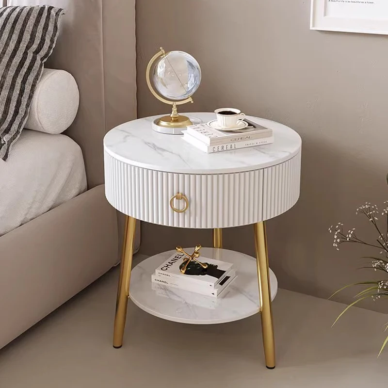 Минималистичные современные тумбочки, скандинавская роскошная круглая модная прикроватная тумбочка, небольшой столик для хранения, мебель для комнаты De Chevet Chambre