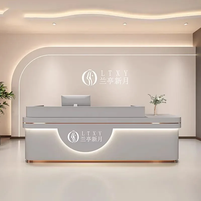 

Organizers Reception Desk Beauty Salon Bar Counter Front Desk Reception Desk Office Lectern Aesthetic Mostrador Lounge Furniture