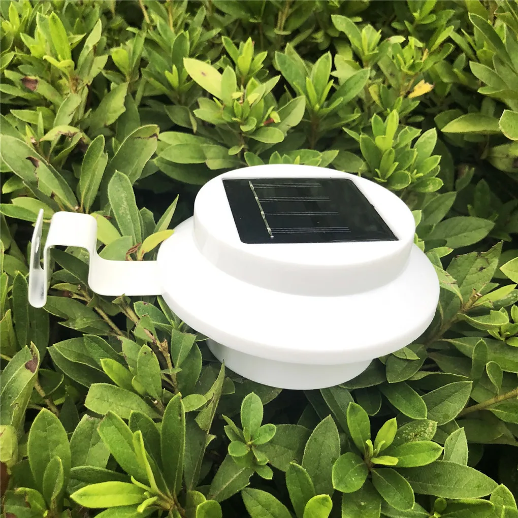 Solar betriebene LED-Licht Außen terrasse Gartenzaun Induktion lampe 5w wiederauf ladbare Lampe, weißes, weißes Licht