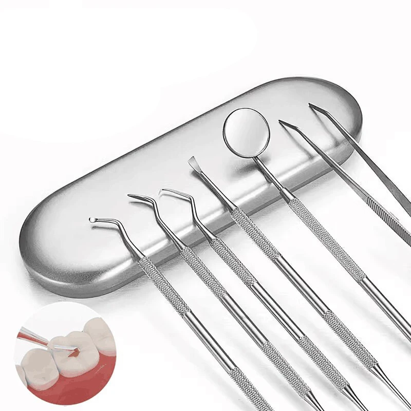 Dental Mirror Sickle Tartar Scaler Teeth Pick Spatula Dental Laboratory Equipment Dentist Gift Oral Care Tooth Cleaning Tools