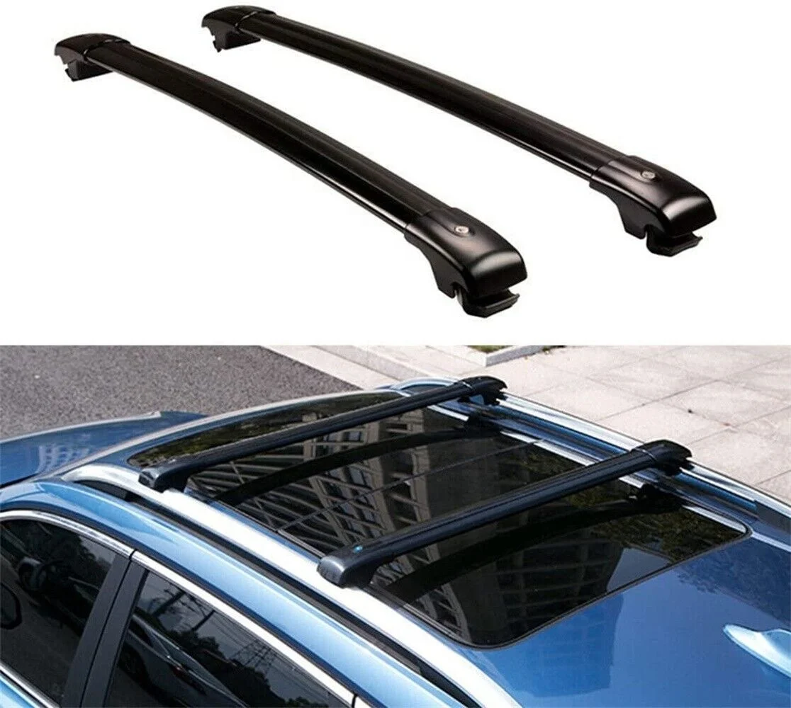 

Black Lockable Roof Rail Racks Cross Bars Crossbar for GWM Tank 300 2020-2023