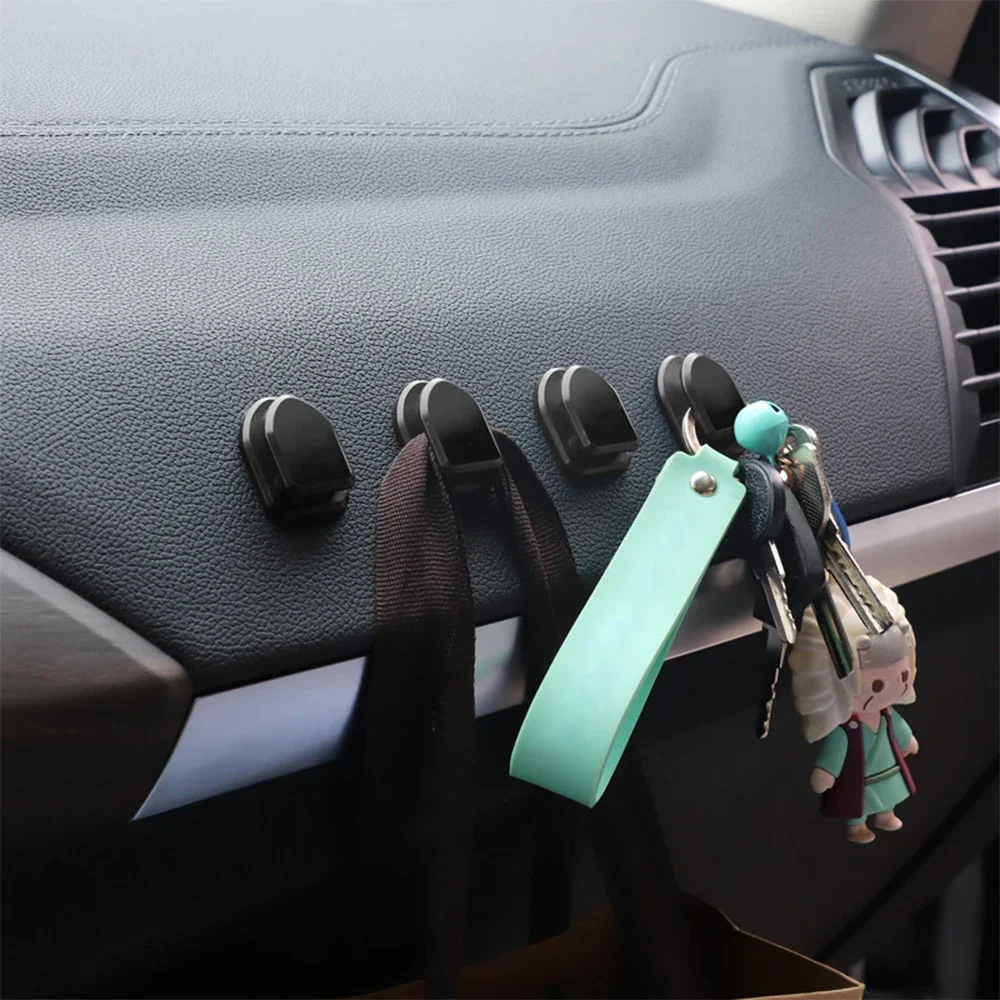 For Aiways U5 PRO SE Bj U6 U7 Ion RG Nathalie 2020 2021 2022 4PCS Multifunctional Car Self Adhesive Mini Hooks Auto Accessories