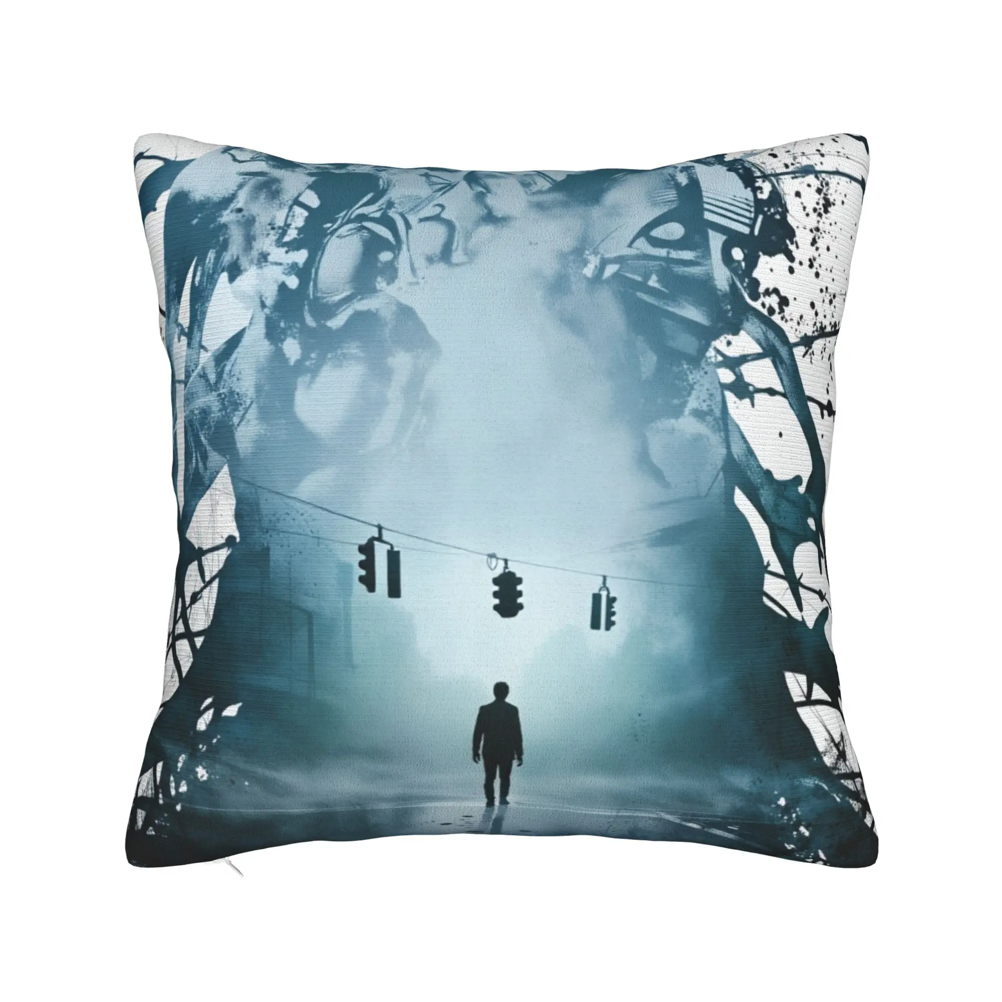 Return to Silent Hill Movie Pillow Cover  Soft Pillow Case Cushion Cover Vintage Graphic Pillowcases For Sofa Car Home Decor