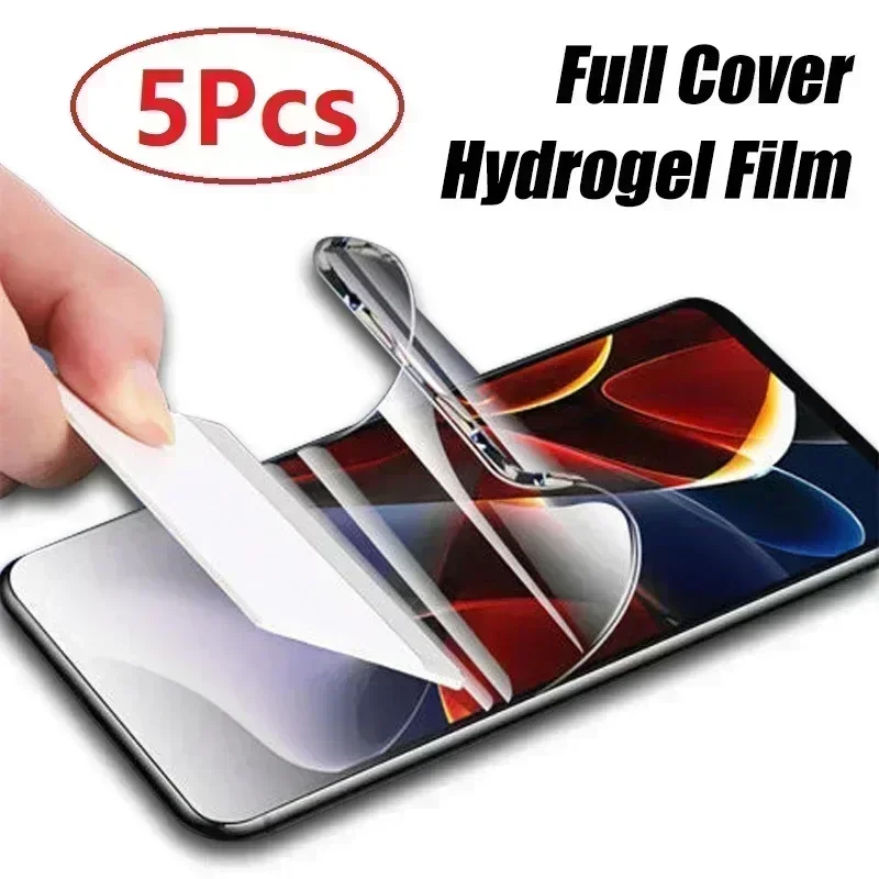 5Pcs Hydrogel Film For  Motorola Moto G84 G54 5G G14 4G MotoG84 MotoG54 MotoG14 Moto G 14 54 84 Screen Protector