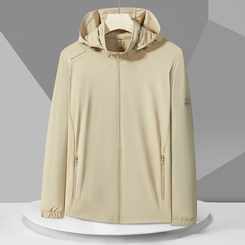 

Охлаждающая дышащая одежда из ледяного шелка с УФ-защитой для активного отдыха и езды, большие размеры, нейлоновая толстовка с длинными рукавами