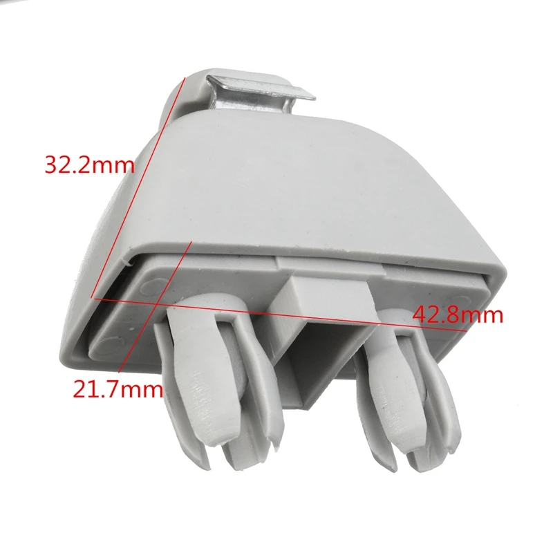 1x Sun Visor Hanger Clip Hook Holder For VW Passat B7 Polo for Skoda Seat CITIGO RAPID 6RD857561 Auto Fastener