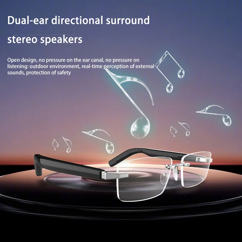 Smart Bluetooth Glasses Wireless Headphones Polarized Glasses Super Long Standby Call Audio Voice Assistant Smart Glasses