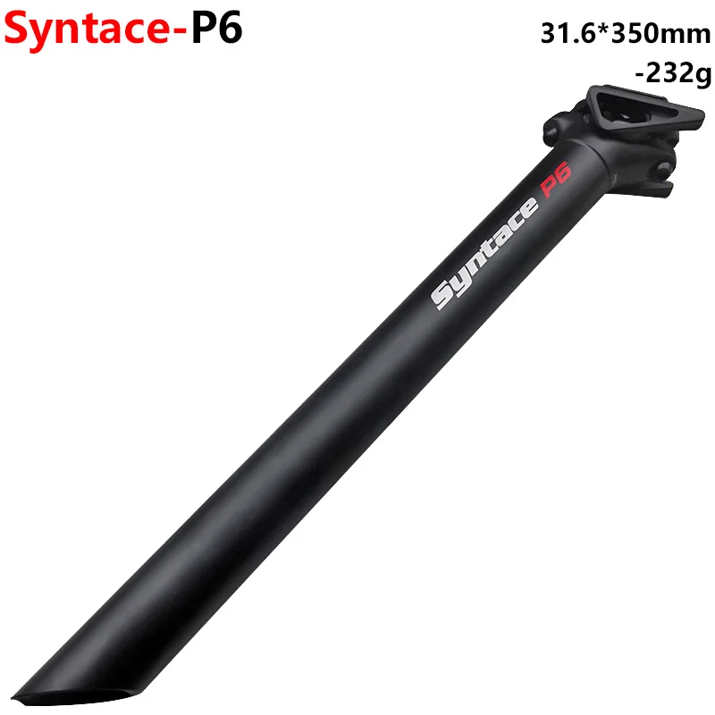 

Bike Seat Post Germany Syntace P6 31.6x350mm Light Weight 232g Aluminum Alloy Double Nails Back Floating Seat Tube