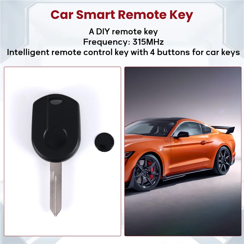 Melhor chave remota inteligente do carro 4 botões chave do carro fob apto para 2010 2011 2012 2013 2014 ford mustang 315mhz cwtwb1u793