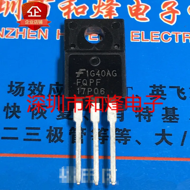 5PCS-10PCS FQPF17P06  TO-220F -12A -60V  New And Original On Stock