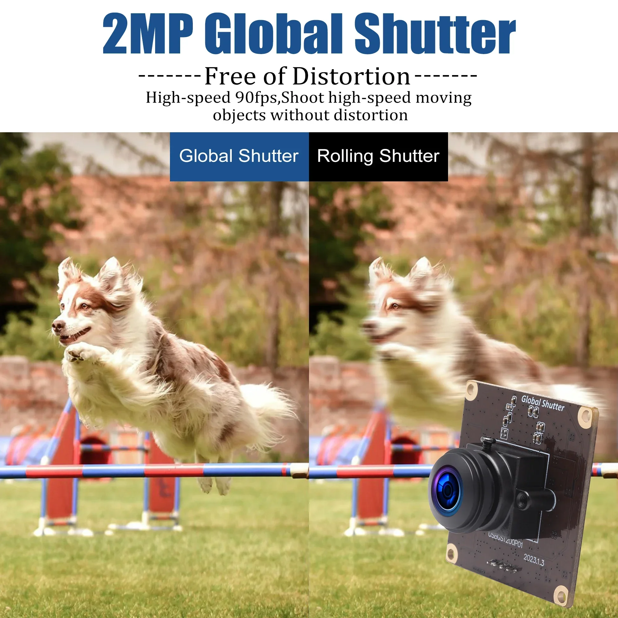 ELP 1200P 90fps obturateur Global USB Module de caméra Full HD 1080P grand Angle Webcam Golf Swing caméra pour Raspberry Pi ordinateur portable