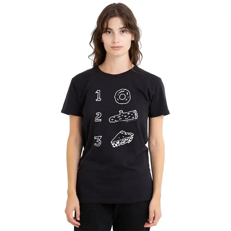 Twin Peaks Pie Log Donut Ladies T Shirt