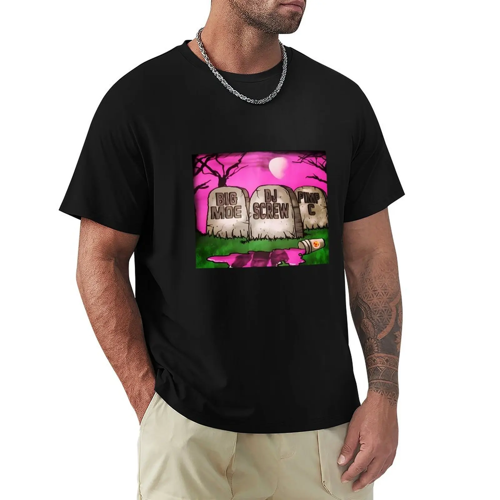 Dj Screw rip T-Shirt Plus Size Summer Casual T-Shirt