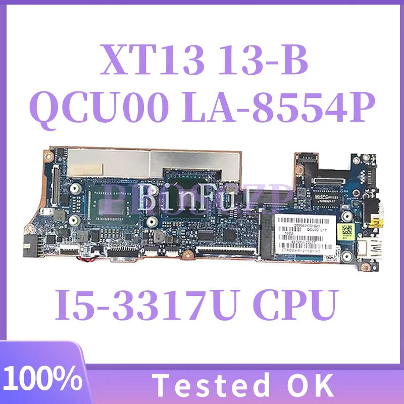 

Mainbord LA-8554P для материнской платы HP SPECTREXT XT 13-2000 с процессором I5-3317U, 4 ГБ ОЗУ