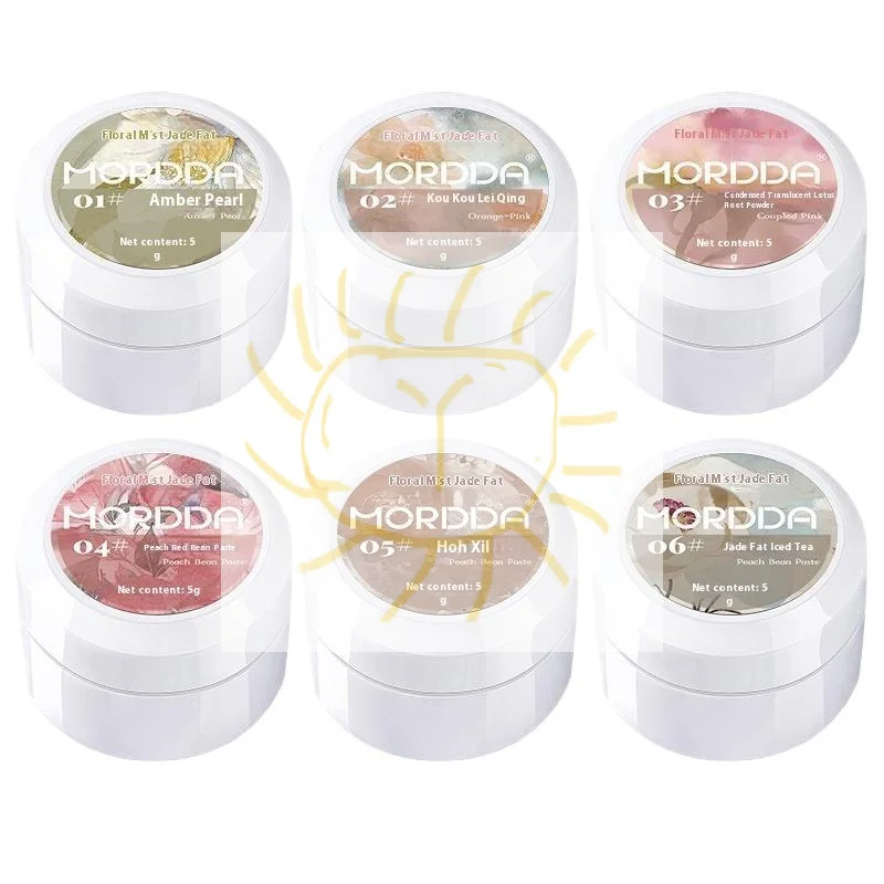 1개 5g 네일 폴리쉬 젤리 아이스 클리어 누드, 껍질을 벗길 수 있는 UV LED, 광택 마감, 솔리드 컬러 패턴 DIY 네일 아트