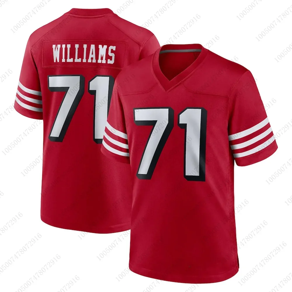 

3D Printed Plus Size T-shirt 49er Trent Williams Sports Quick-Drying Breathable Rugby Jersey #71 Training Adult Men and Children