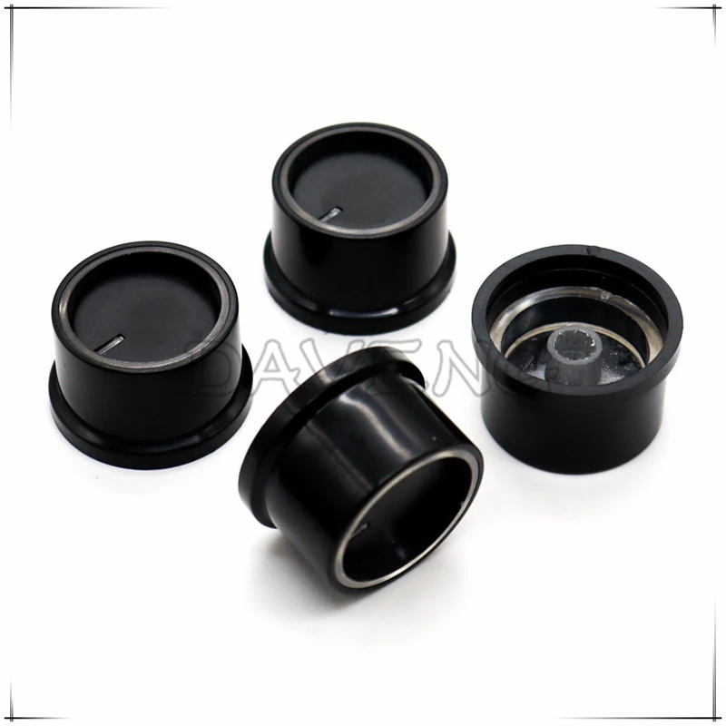 2PCS 30×18MM Plastic light transmission knob Potentiometer Knob Amplifier volume knob cap flower Shaped Inner Hole 6mm