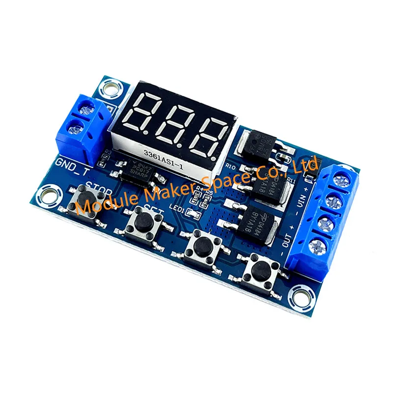DC 12V 24V Dual MOS LED Digital Time Delay Relay Trigger Cycle Timer Delay Switch Circuit Board Timing Control Module DIY