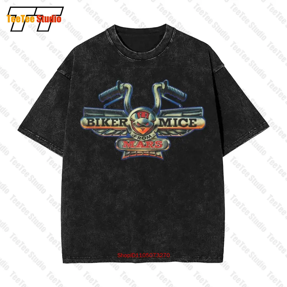 Cartoon Biker Mice From Mars V1 Rimfire Serial Tv Logo Vintage Oversized T-Shirt 9WWP