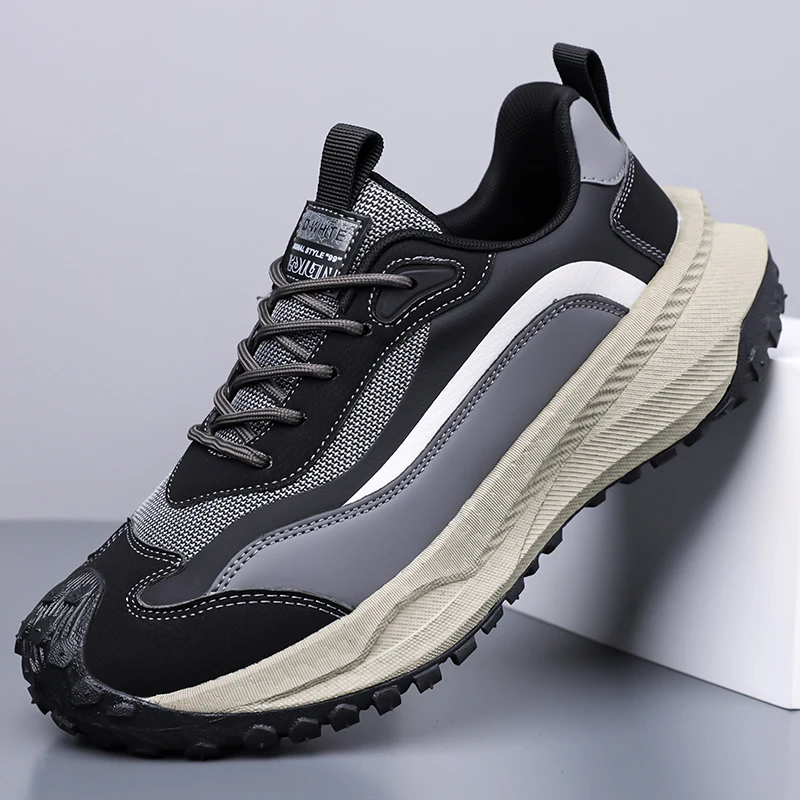 

Luxury Brand Hiking Sneakers for Men Top Quality Outdoor Walking Shoes Mens Non-Slip Mountain Shoes