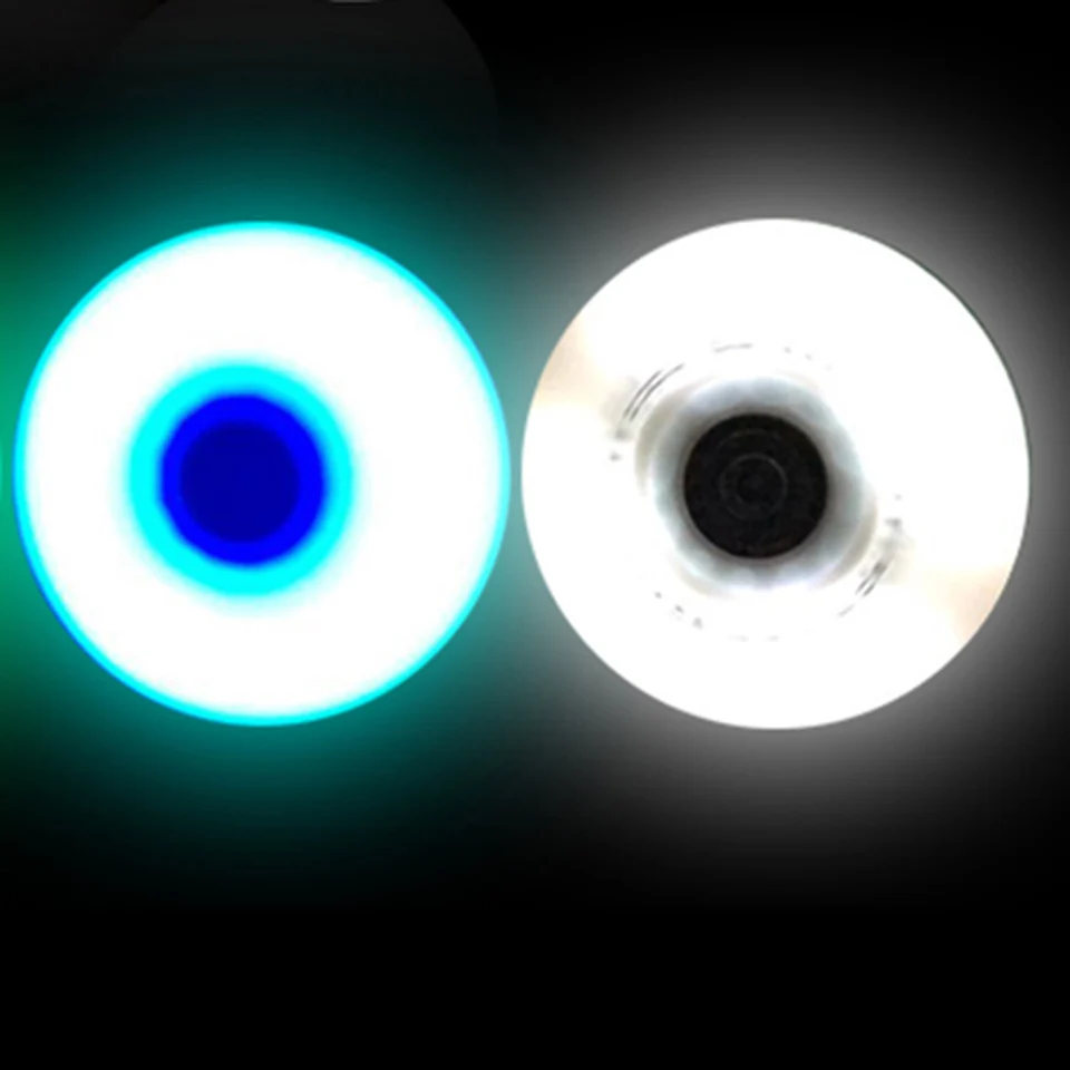 Scooter Wheel With Bearings ps 2 Pieces / lot LED Flash Wheel100 110 125mm High Elasticity speed skating wheels Skate Tires