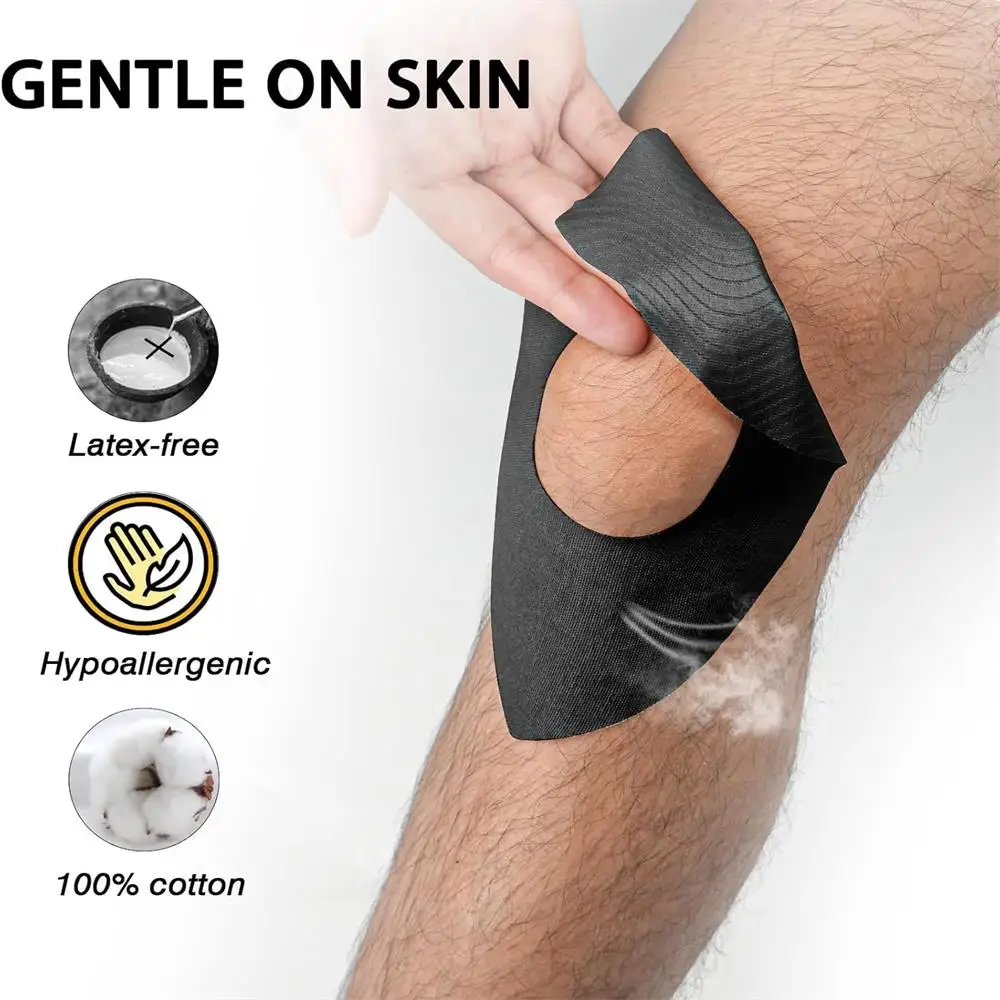 10/20/30Pcs Kinesiology Tape for Knees Support, Waterproof Elastic Hypoallergenic Athletic Tape for Men Women Sports Fitness