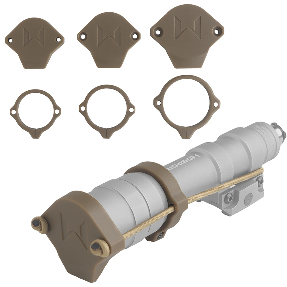 Taktische Optikschutzkappe für M300 M600 X300 X300V MR SR Airsoft Gewehrlicht LED Taschenlampe AD Objektivschutzkappe