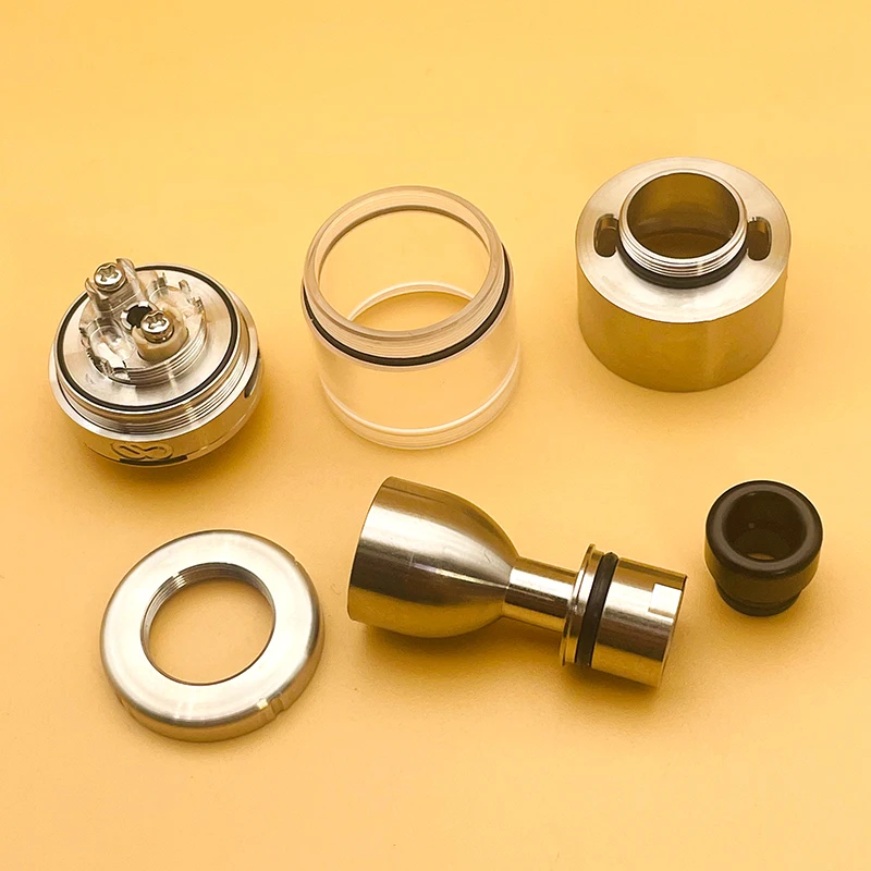 DSX CloudOneX Cloud One X RTA Восстанавливаемый бак-распылитель 3,3 мл, диаметр 22 мм SS316, капельный наконечник Delrin для 510 Thread Vape Mod