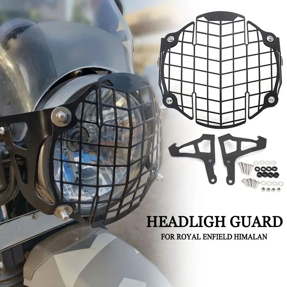 

Защитная решетка для фар мотоцикла, крышка с ЧПУ, алюминиевая защита, подходит для Royal Enfield Himalayan 2016-2021