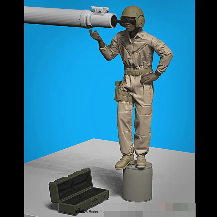 Figurine de Soldat GK Moderne en Résine, Précieux Équipe Américaine de Char Dallas, Kit Non Assemblé et Non Peint, 1/35