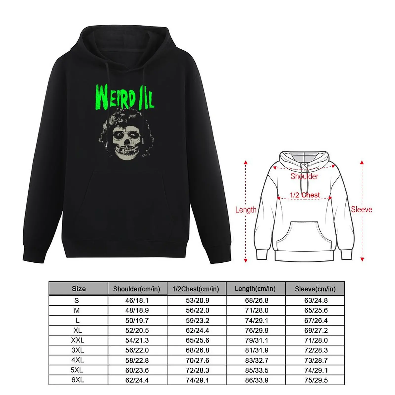 Weird Al meets the Misfits Pullover Hoodie korean style clothes autumn jacket men hoodie graphic