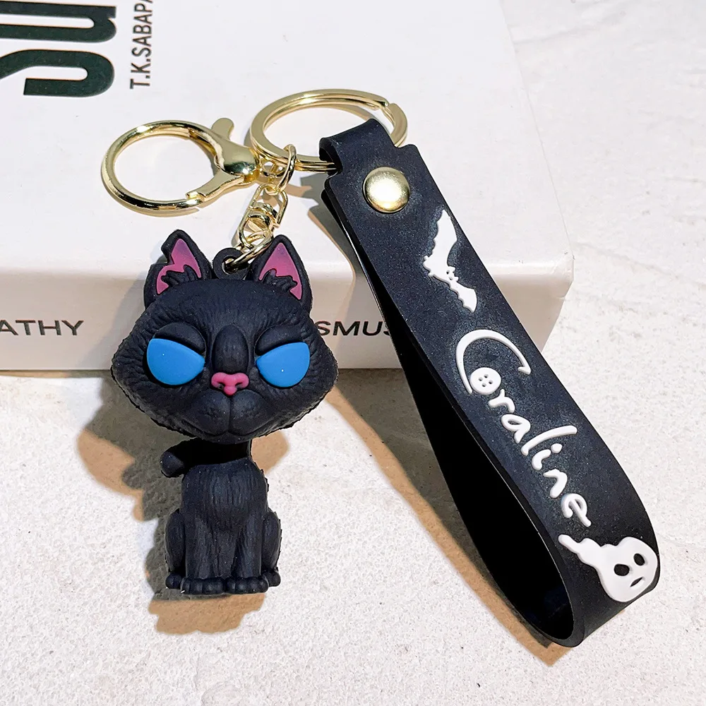 شبح أمي المفاتيح قلادة كارولين شخصية كرتونية الصبي المفاتيح الكرتون قلادة الإبداعية