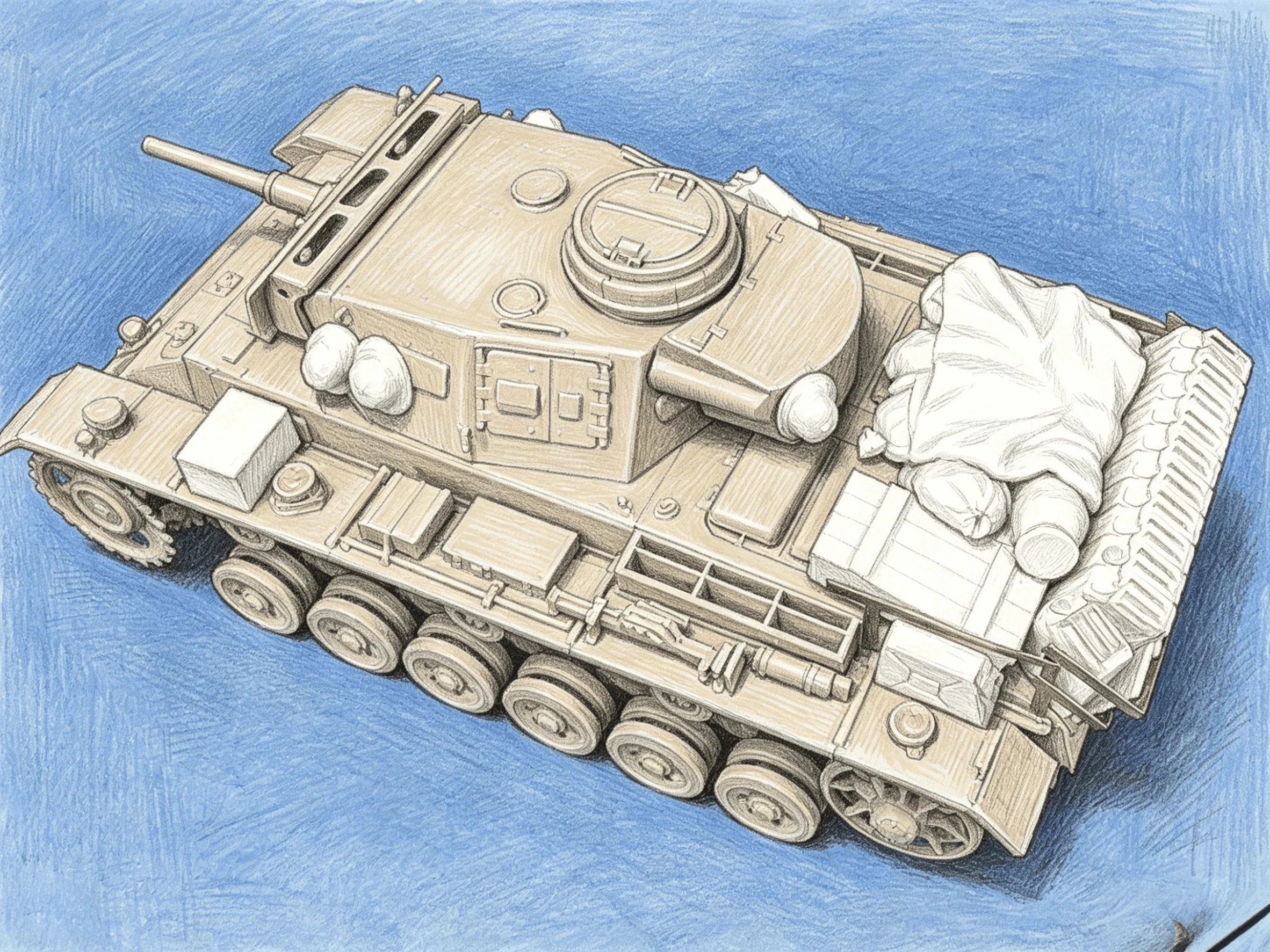 Precision Casting Resin Model Assembly Kit, 1/35 Third Tank Debris Modification Part (S1), Unpainted (excluding The Vehicle)