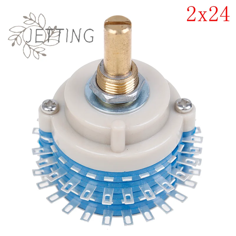 Hot 2Pole 24step 2x24 rotary switch attenuator volume control DIY pot potentiometer