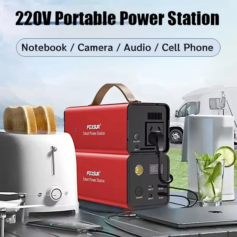 200W Portable Energy Power Station 220V 60800mAh Large Capacity LiFePO4 Battery Outdoor Camping Travel Emergency Power Supply