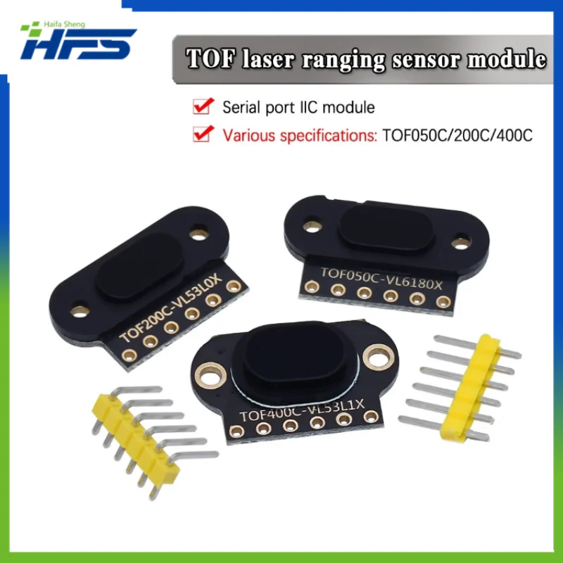 

TOF050C 200C 400C Laser Distance Sensor Module TOF Time of Flight IIC Output for Arduino VL6180 VL53L0X VL53L1X