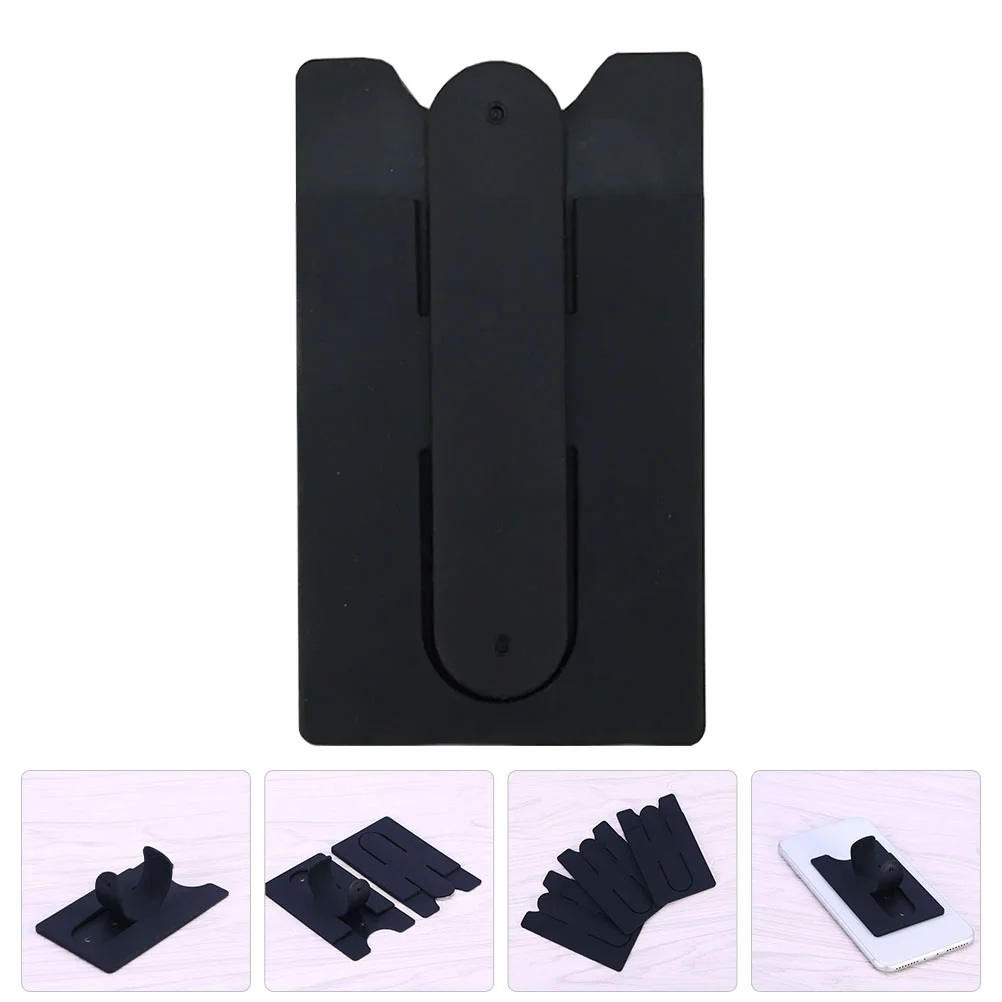 

Mobile Phone Card Case Back Sticker Black Suction Smartphone Phones Desk Holder Wallet Cases Cell Invisible Intelligent