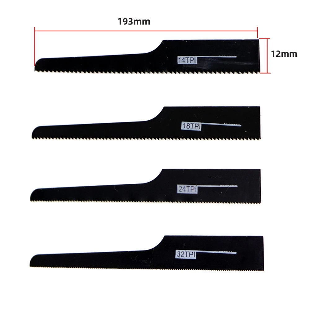

ABFW 10PCS Reciprocating Saw Blades for Pneumatic File Saw Tool Metal Saw Blade Wood Saw Blade,24T