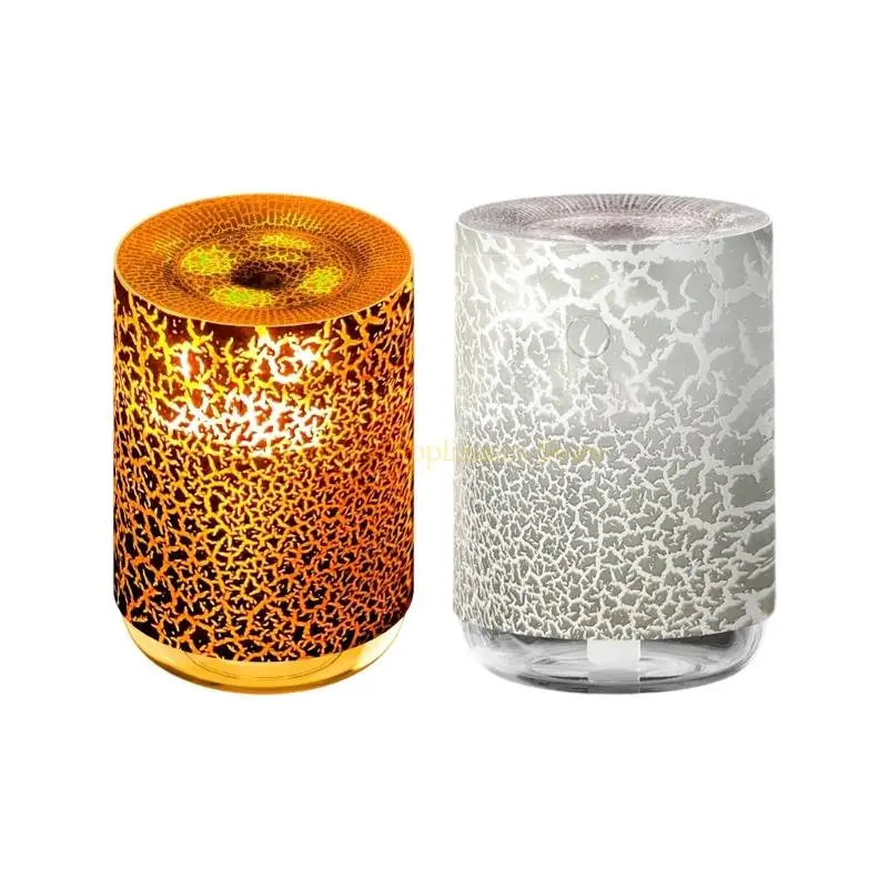 

D0AB 7 Color LED Essencetherapy Humidifier Volcanic Texture 2 Fog Approaches Auto Shut Away Quiet Sleep Partner