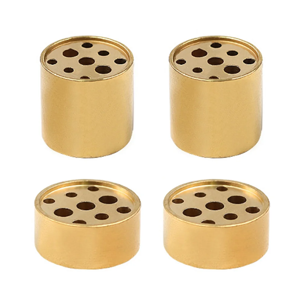 4 Pcs Incense Stick Chinese Style Burner Delicate Decors Copper Multi-hole Holders Base Conical Home Stand Brass