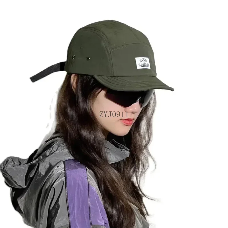 2025 في الهواء الطلق قصيرة حافة قبعة بيسبول الرجال سريعة الجافة قبعة الشمس الصيف التخييم الصيد التنزه قبعة المرأة الرجعية لينة