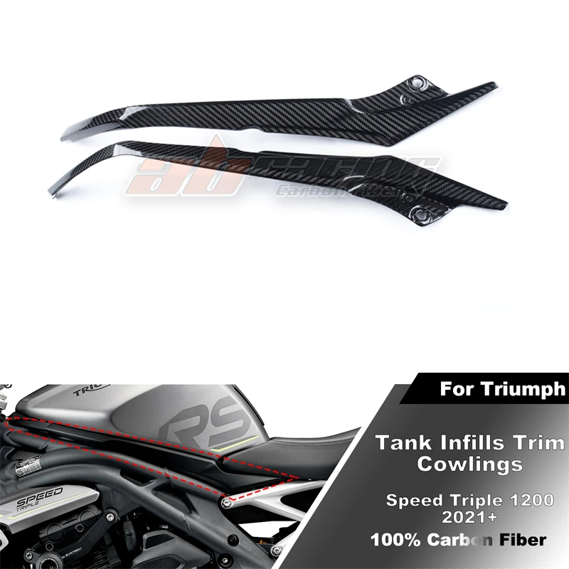 Tank Infills Trim Cowlings For Triumph Speed Triple 1200 2021+ Full Carbon Fiber 100%