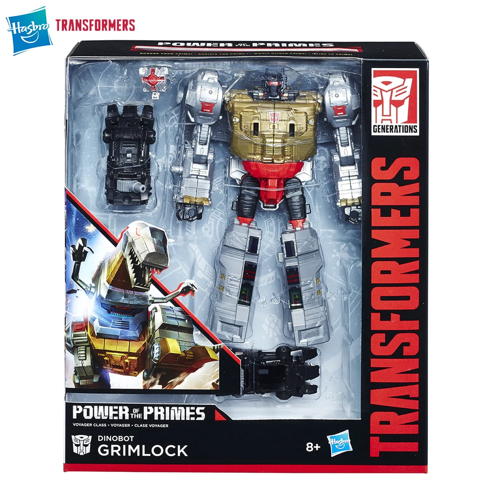 

[В наличии] Hasbro Transformers Power of the Primes Grimlock 17 см Voyager Class Коллекционная фигурка робота Модель игрушки